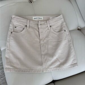 Aritzia denim Cream Skirt